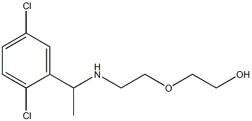 2-(2-{[1-(2,5-dichlorophenyl)ethyl]amino}ethoxy)ethan-1-ol Struktur