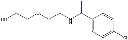 2-(2-{[1-(4-chlorophenyl)ethyl]amino}ethoxy)ethan-1-ol 结构式
