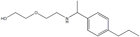 2-(2-{[1-(4-propylphenyl)ethyl]amino}ethoxy)ethan-1-ol 结构式