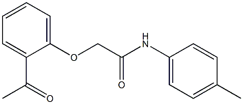 2-(2-acetylphenoxy)-N-(4-methylphenyl)acetamide