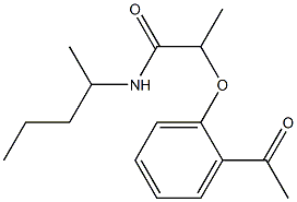 2-(2-acetylphenoxy)-N-(pentan-2-yl)propanamide|