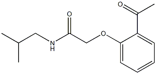 2-(2-acetylphenoxy)-N-isobutylacetamide Structure