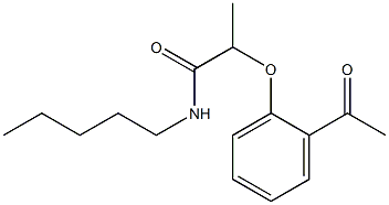 2-(2-acetylphenoxy)-N-pentylpropanamide Structure