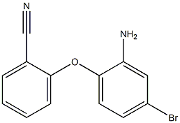 2-(2-amino-4-bromophenoxy)benzonitrile,,结构式