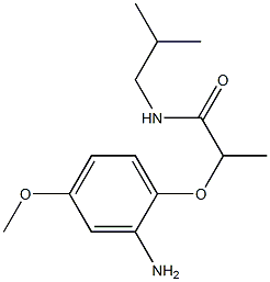 2-(2-amino-4-methoxyphenoxy)-N-(2-methylpropyl)propanamide