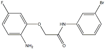 2-(2-amino-5-fluorophenoxy)-N-(3-bromophenyl)acetamide 结构式