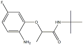 2-(2-amino-5-fluorophenoxy)-N-tert-butylpropanamide Structure