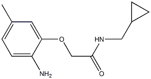 2-(2-amino-5-methylphenoxy)-N-(cyclopropylmethyl)acetamide Structure