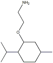 2-(2-aminoethoxy)-4-methyl-1-(propan-2-yl)cyclohexane 化学構造式