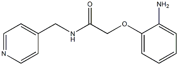 2-(2-aminophenoxy)-N-(pyridin-4-ylmethyl)acetamide 化学構造式