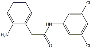 2-(2-aminophenyl)-N-(3,5-dichlorophenyl)acetamide,,结构式