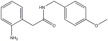 2-(2-aminophenyl)-N-[(4-methoxyphenyl)methyl]acetamide Structure