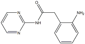 2-(2-aminophenyl)-N-pyrimidin-2-ylacetamide Struktur