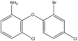 2-(2-bromo-4-chlorophenoxy)-3-chloroaniline Structure