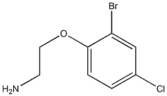 2-(2-bromo-4-chlorophenoxy)ethanamine,,结构式