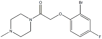 2-(2-bromo-4-fluorophenoxy)-1-(4-methylpiperazin-1-yl)ethan-1-one Structure