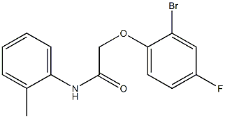 2-(2-bromo-4-fluorophenoxy)-N-(2-methylphenyl)acetamide Structure