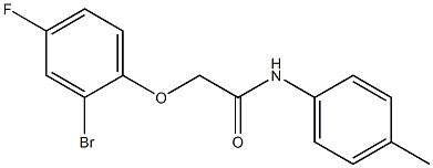 2-(2-bromo-4-fluorophenoxy)-N-(4-methylphenyl)acetamide|