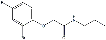 2-(2-bromo-4-fluorophenoxy)-N-propylacetamide Structure