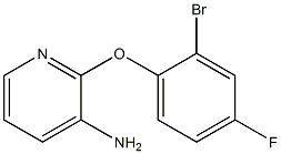 2-(2-bromo-4-fluorophenoxy)pyridin-3-amine Struktur