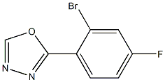 2-(2-bromo-4-fluorophenyl)-1,3,4-oxadiazole Structure