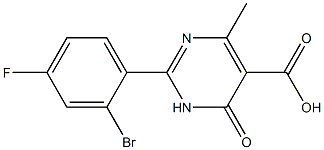 2-(2-bromo-4-fluorophenyl)-4-methyl-6-oxo-1,6-dihydropyrimidine-5-carboxylic acid