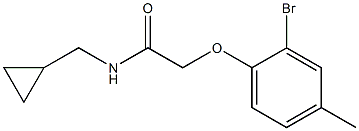  2-(2-bromo-4-methylphenoxy)-N-(cyclopropylmethyl)acetamide