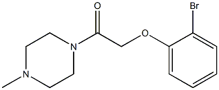 2-(2-bromophenoxy)-1-(4-methylpiperazin-1-yl)ethan-1-one Structure