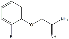 2-(2-bromophenoxy)ethanimidamide 化学構造式