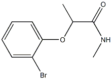 2-(2-bromophenoxy)-N-methylpropanamide Struktur