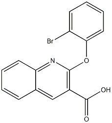 2-(2-bromophenoxy)quinoline-3-carboxylic acid 化学構造式