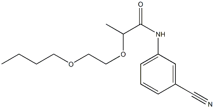  2-(2-butoxyethoxy)-N-(3-cyanophenyl)propanamide