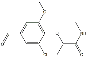 2-(2-chloro-4-formyl-6-methoxyphenoxy)-N-methylpropanamide