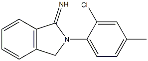 2-(2-chloro-4-methylphenyl)-2,3-dihydro-1H-isoindol-1-imine Struktur
