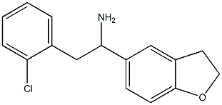 2-(2-chlorophenyl)-1-(2,3-dihydro-1-benzofuran-5-yl)ethan-1-amine,,结构式