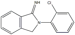 2-(2-chlorophenyl)-2,3-dihydro-1H-isoindol-1-imine 结构式