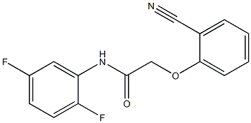 2-(2-cyanophenoxy)-N-(2,5-difluorophenyl)acetamide,,结构式