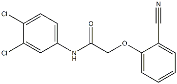 2-(2-cyanophenoxy)-N-(3,4-dichlorophenyl)acetamide,,结构式