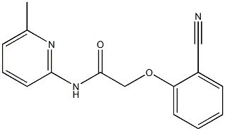 2-(2-cyanophenoxy)-N-(6-methylpyridin-2-yl)acetamide Struktur