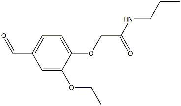 2-(2-ethoxy-4-formylphenoxy)-N-propylacetamide Structure