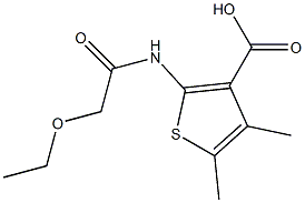 2-(2-ethoxyacetamido)-4,5-dimethylthiophene-3-carboxylic acid Structure