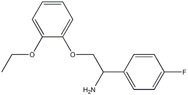 2-(2-ethoxyphenoxy)-1-(4-fluorophenyl)ethanamine Struktur