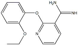 2-(2-ethoxyphenoxy)pyridine-3-carboximidamide,,结构式