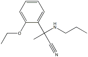 2-(2-ethoxyphenyl)-2-(propylamino)propanenitrile Struktur