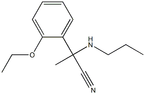 2-(2-ethoxyphenyl)-2-(propylamino)propanenitrile Structure