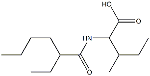 2-(2-ethylhexanamido)-3-methylpentanoic acid Structure