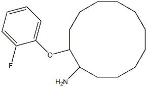 2-(2-fluorophenoxy)cyclododecan-1-amine Structure