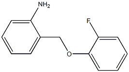 2-(2-fluorophenoxymethyl)aniline 化学構造式