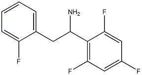 2-(2-fluorophenyl)-1-(2,4,6-trifluorophenyl)ethan-1-amine Struktur