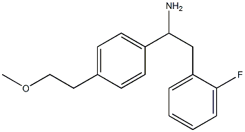 2-(2-fluorophenyl)-1-[4-(2-methoxyethyl)phenyl]ethan-1-amine